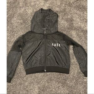 “Babe” Black Sheer Jacket